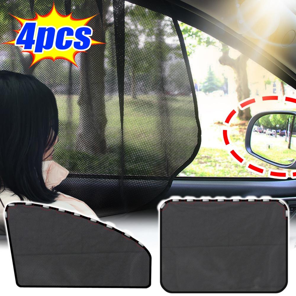 1-1pc Magnetic Car Window Sunshade Summer UV Protection Universal Foldable Window Sunshades Mesh Vehicle Sunblock Cover Auto Acc