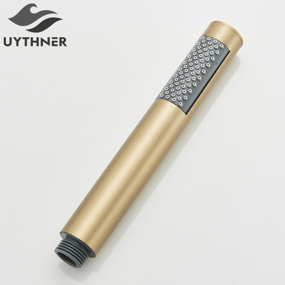 Uythner Hand-held Shower Head Plastic Black Bathroom Rainfall Shower Nozzle Aerator High Pressure handheld Shower Head
