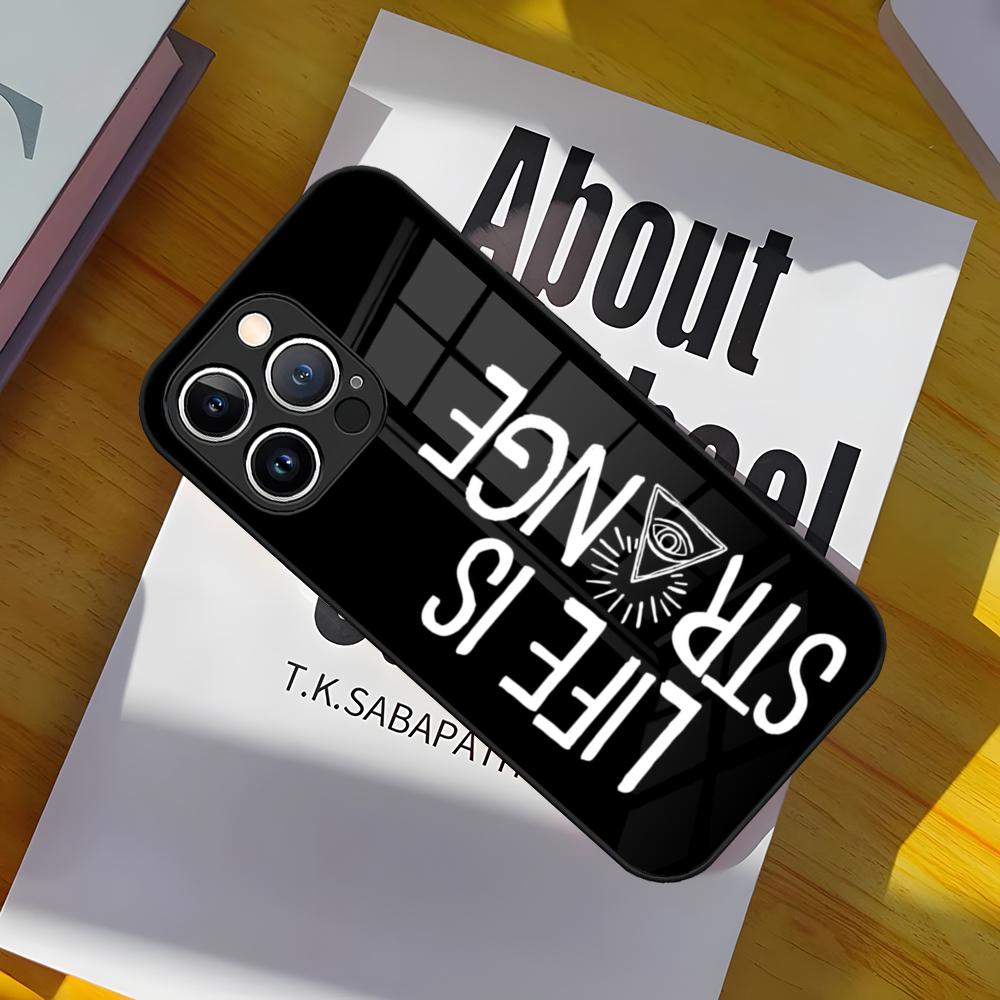 Caulfield Life Is Strange 2 Phone Case Tempered Glass Back Cover for iPhone 15 Pro Max 14 Pro 12 11 13 Mini X XR XS 8 7 Plus SE