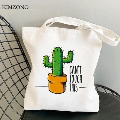 Cactus Shopping Bag Tote Cotton Bolsa Canvas Jute Bag Bag Net Ecobag Cloth Bolsas Reutilizables Grab