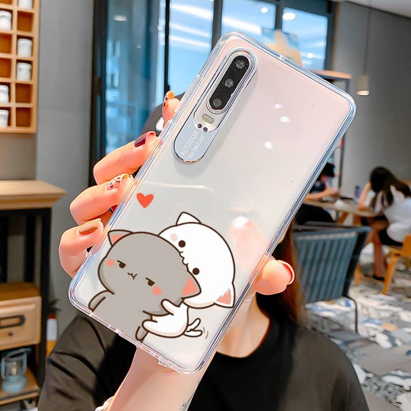 FHNBLJ Mochi Peach Goma Cat Phone Case For Huawei P 20 30 40 pro lite Psmart2019 Honor 8 10 20 Y5 6 2019 Nova3E