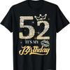 Its My 52nd Birthday Diamond Shoes 52 Years Old Unisex T Shirt