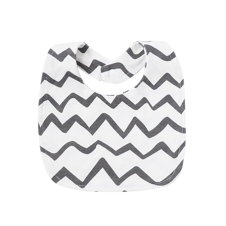 Newborn Baby Bibs Pure Cotton Double Layer Drool Bibs High Absorbency Burp Cloths For Infants Toddlers Soft Skin Friendly