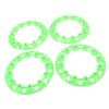 4 szt. 8 cali Ozdoba koła ATV Ochrona piasty Dekoracja Odporna na zarysowania Plastikowa kołpak Ozdobna pokrywa Uniwersalna do gokarta Zielona