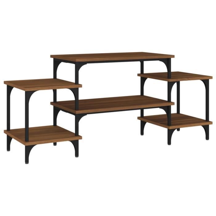 VidaXL TV Cabinet Brown Oak 117x35x52 Cm Engineered Wood 826319