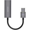 AISENS - A106-0708 - USB 3.0 To Gigabit Ethernet Converter 10/100/1000 Mbps, Grey, 15 Cm