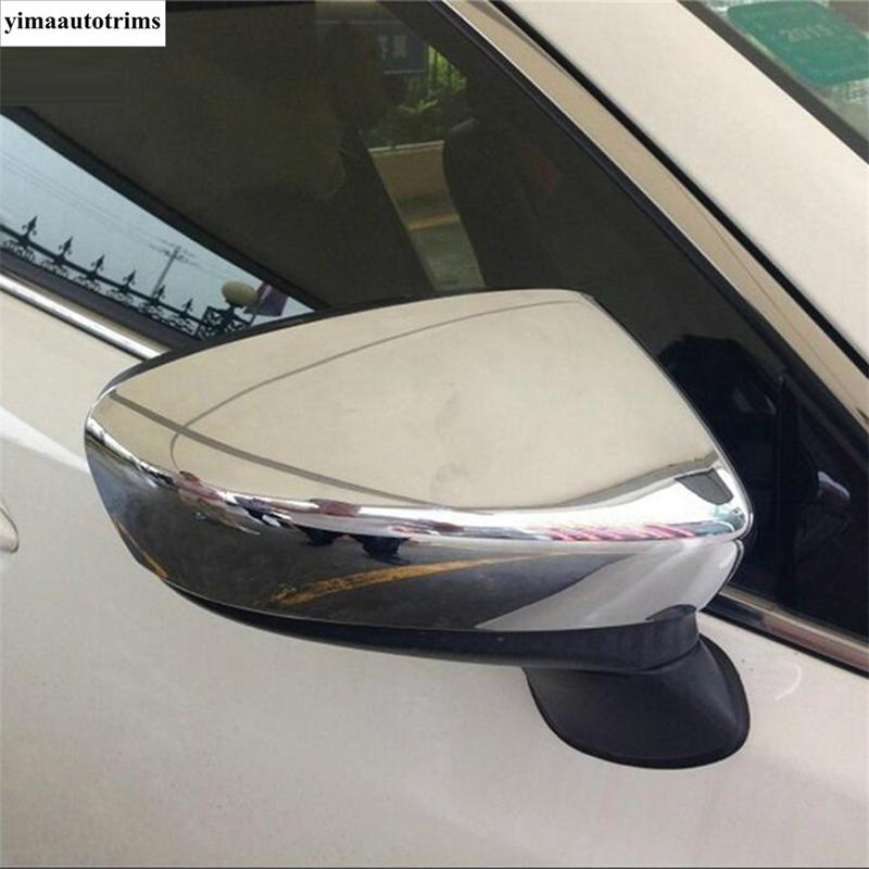 Rearview Mirror Cap Shell Decoration Protection Cover Trim For Mazda 6 Sedan & Wagon 2013-2017 Chrome Accessories Exterior Refit