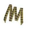 Cinto de Cintura Xadrez Longo e Fino Com Gravata Jeans Cachecol Acessório Decorativo Personalidade Tendência Faixa de Cabelo Acessório da Moda