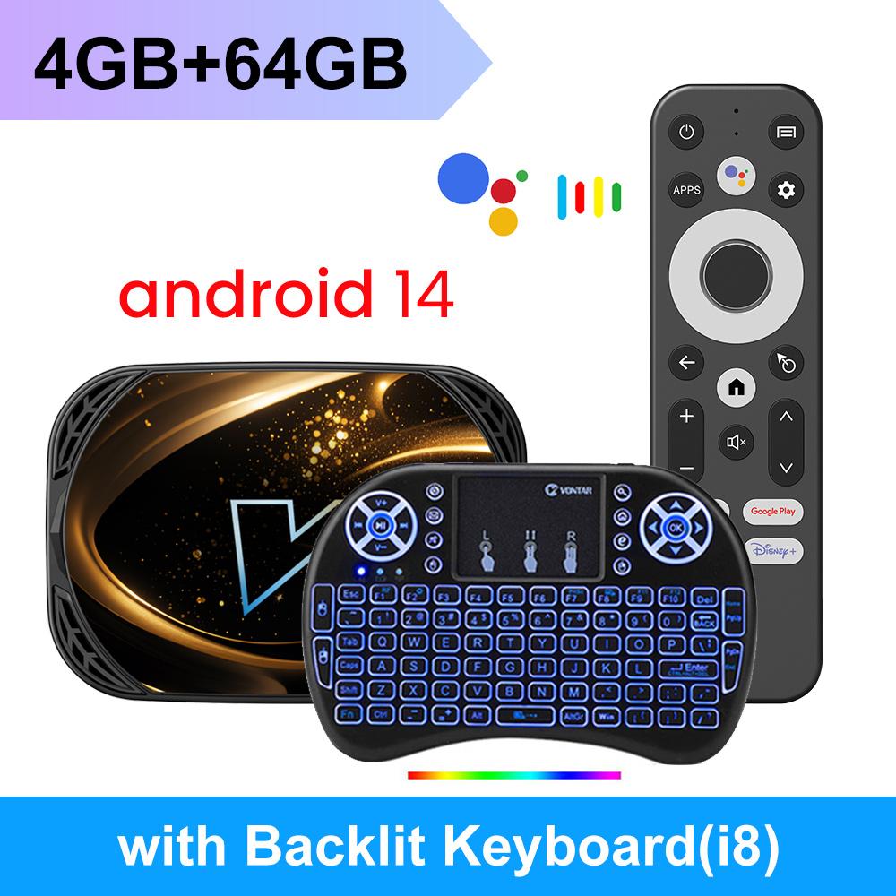 VONTAR X5 Android 14 TV Box Amlogic S905X5M 1000M Wifi6 4K 60fps AV1 Google Player Youtube Media Player