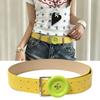 PU Y2K Waist Belt Large Button Decor Fashion Belt New Button Belt  Jeans