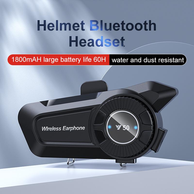 Bluetooth 5.3 Motorcycle Helmet Headset For Rider MP3 Music Player Speaker Wireless Hands-free Call Phone Kit for Moto Cycling Intercomunicador
