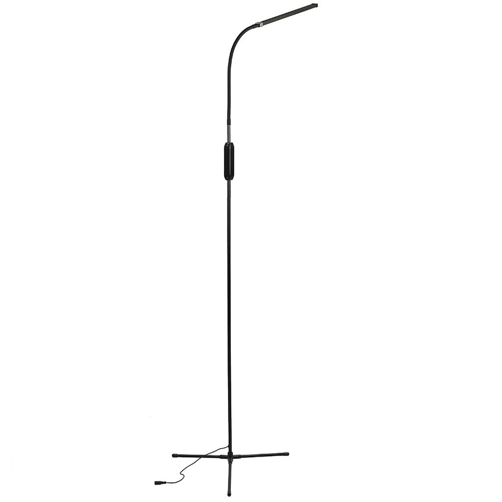 12W Black Floor Light Modern LED Remote Control 3?Fork Base Floor Light 110?240VUS Plug