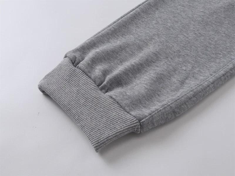 Unisex Solid Color Functional Casual Sweatpants