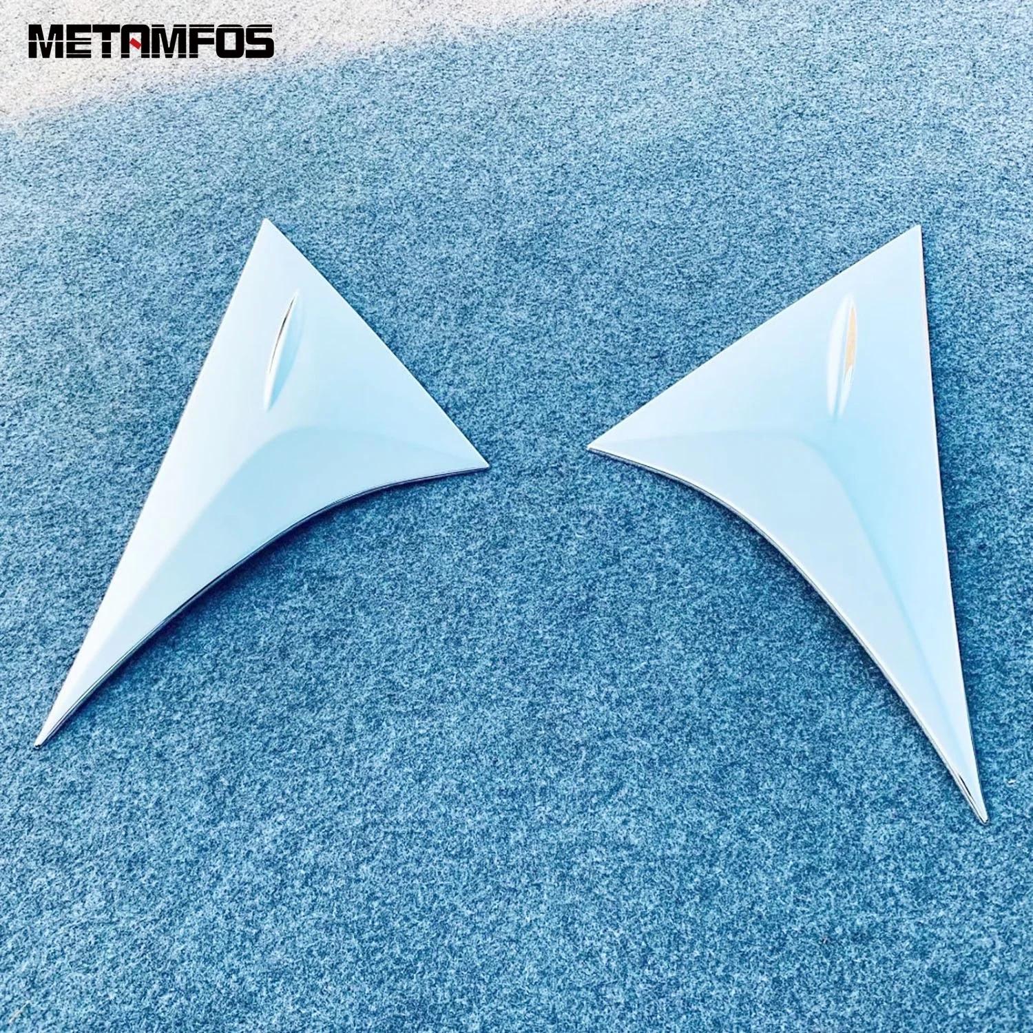 Rear Window Side Spoiler Wing Cover Trim For Toyota Harrier Venza - 2024 2025 Chrome Exterior Accessories Car Styling ABS Chrome Plastic