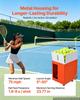 VEVOR Tennis Ball Machine Auto Portable Ball Launcher for Practice Training, with App Remote Control, 110 Ball Capacity, Spin Control