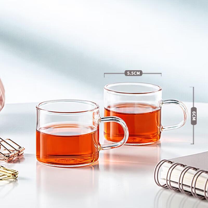 YIHUTEA Glass Kung Fu Tea Cups (Set of 4)