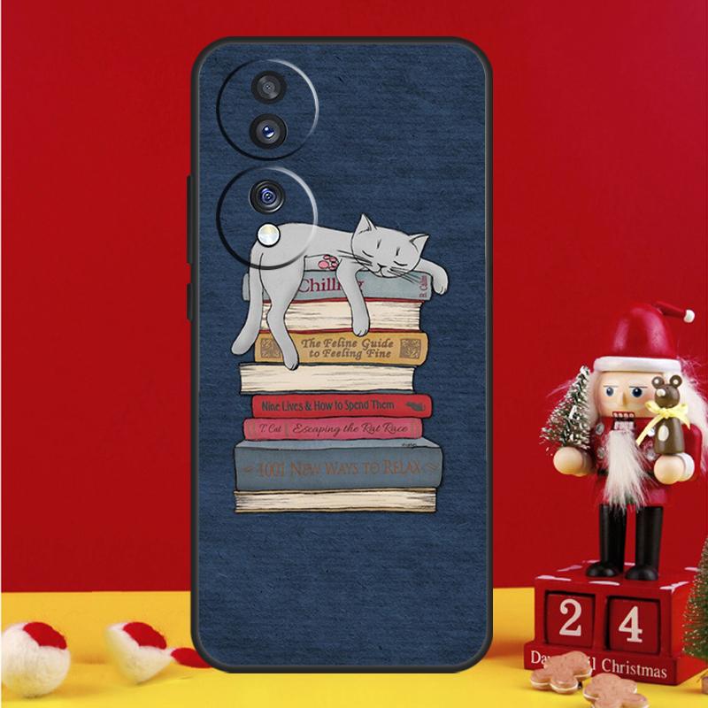 Read Books Illustration Case For Honor Magic 7 6 8 Pro Honor Win X9a X9b X9c X9d X8c X8b 50 70 90 200 400 Lite Cover