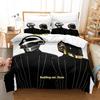 New Hip Hop Daft Punk Bedding Set Cartoon Anime Three-piece Set Adult Kid Bedroom Duvetcover Sets 3D Kawaii Roupa De Cama Casal