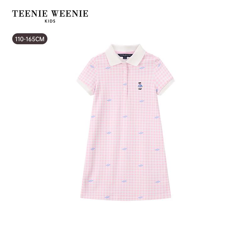 Teenie Weenie Kids' Girl's Plaid Polo A-Line Dress
