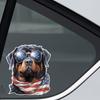 JT126#13.5x15cm 1pc Car Sticker, Rottweiler Pattern Sticker, Cartoon Irregular Self-adhesive Sticker