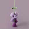 Bell Orchid Crochet Flowers Pendant Car Mirror Pendant Bag Decor Artificial Flowers Decoration Gift
