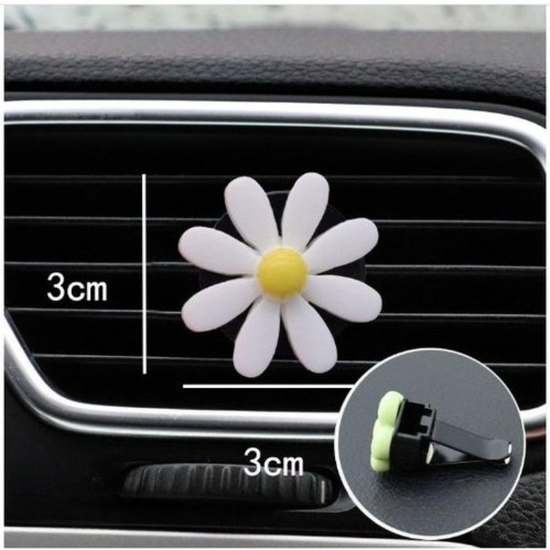 Car Perfume Clip Flower Air Outlet Car Air Freshener Peach Blossom Aroma Diffuser Car Decoration Accessories Fresh Air