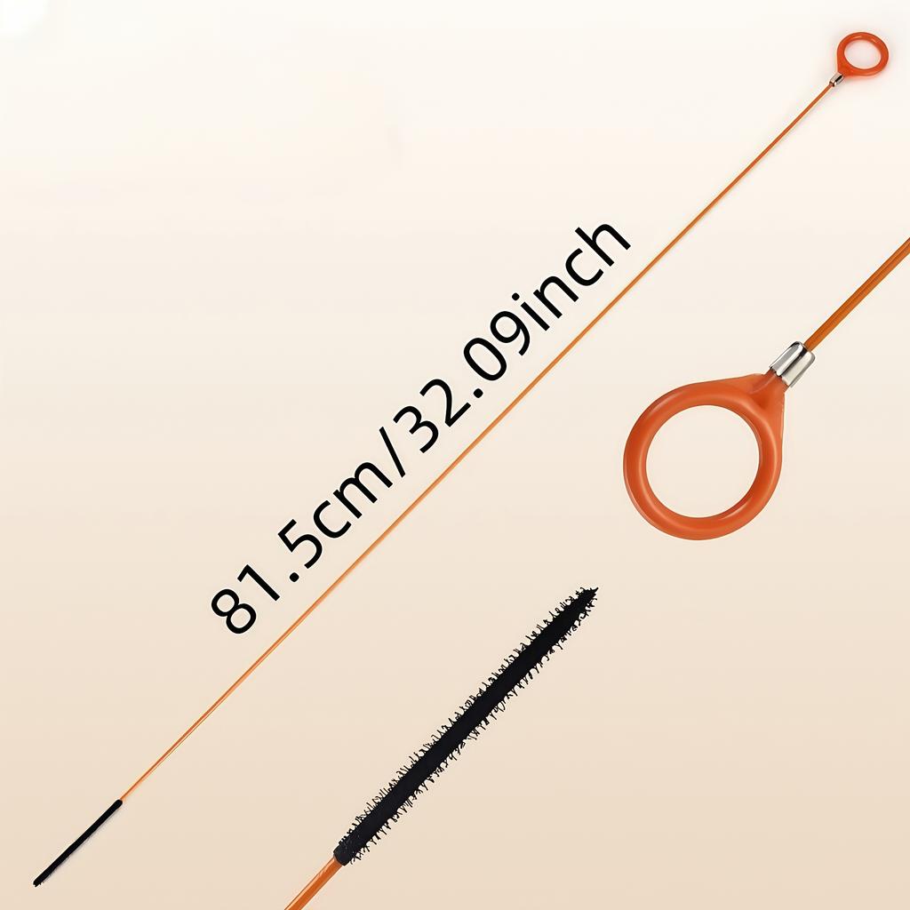 1/2/3pcs Stainless Steel Drain Snake Hook with Nylon Coated Flexible Gooseneck - Manual Bathroom Sink, Bathtub & Shower Drain Clog Remover Tool