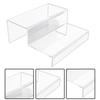 Durable 23 Steps Acrylic Riser Clear Durable Shoes Display Stand Shelf For Small Objects Toiletry Or Cosmetics Organize
