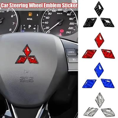 Epoxy Car Steering Wheel Center Emblem Sticker For Ralliart Cordia Pajero Outlander Eclipse Galant L200 Accessories