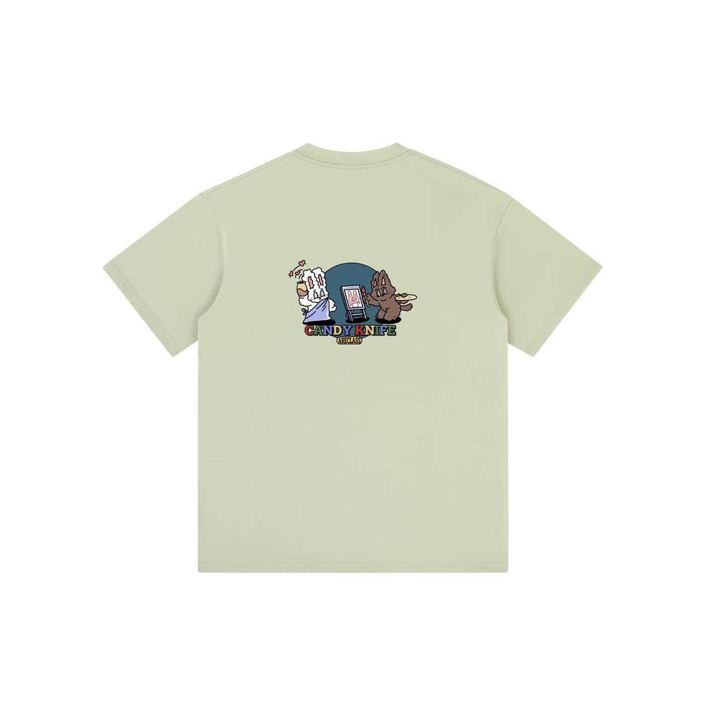 Statue of Liberty Rabbit Self-Portrait Cotton T-Shirt - Unisex Short-Sleeve Summer Top