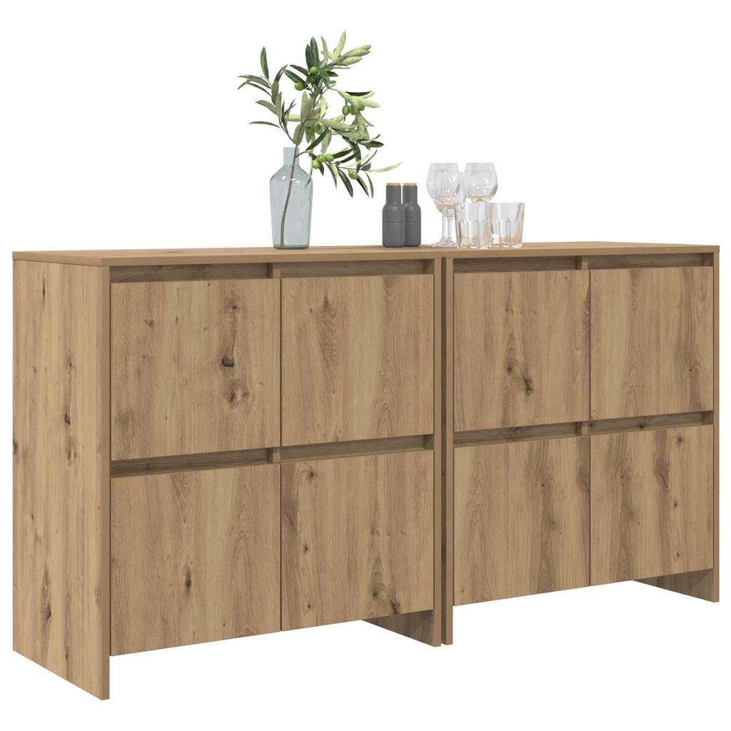 Sideboards 2 Pcs Artisan Oak 70 X 41 X 75 Cm Particleboard