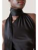 Elegant Cross-Border Satin Dress: Sexy Backless Short Skirt with Adjustable Halter Neck