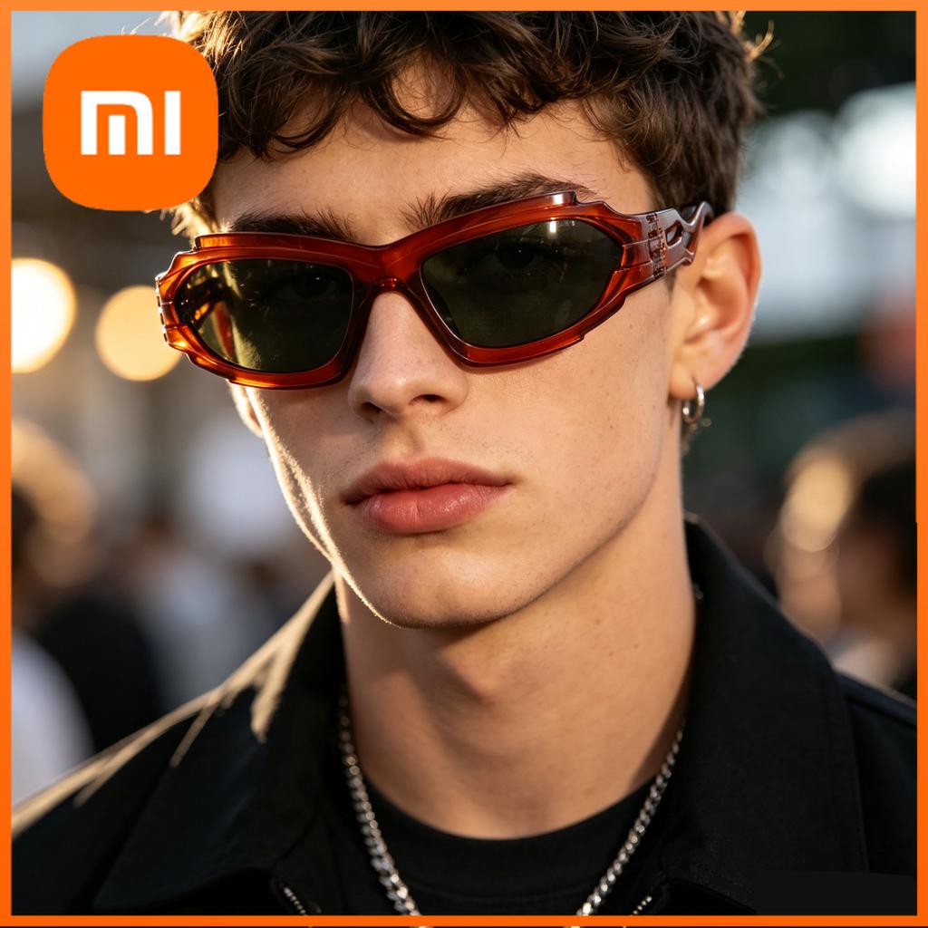 Xiaomi Men Women Y2K Futuristic Hollow Temple Sunglasses UV400 Party Street Fashion Showoff Shades Multi Color Available