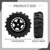 4 Pieces All Terrain RC Wheels Replacement 2.8x1inch for 1: 14 Scale Sturdy Accessory Easily Install