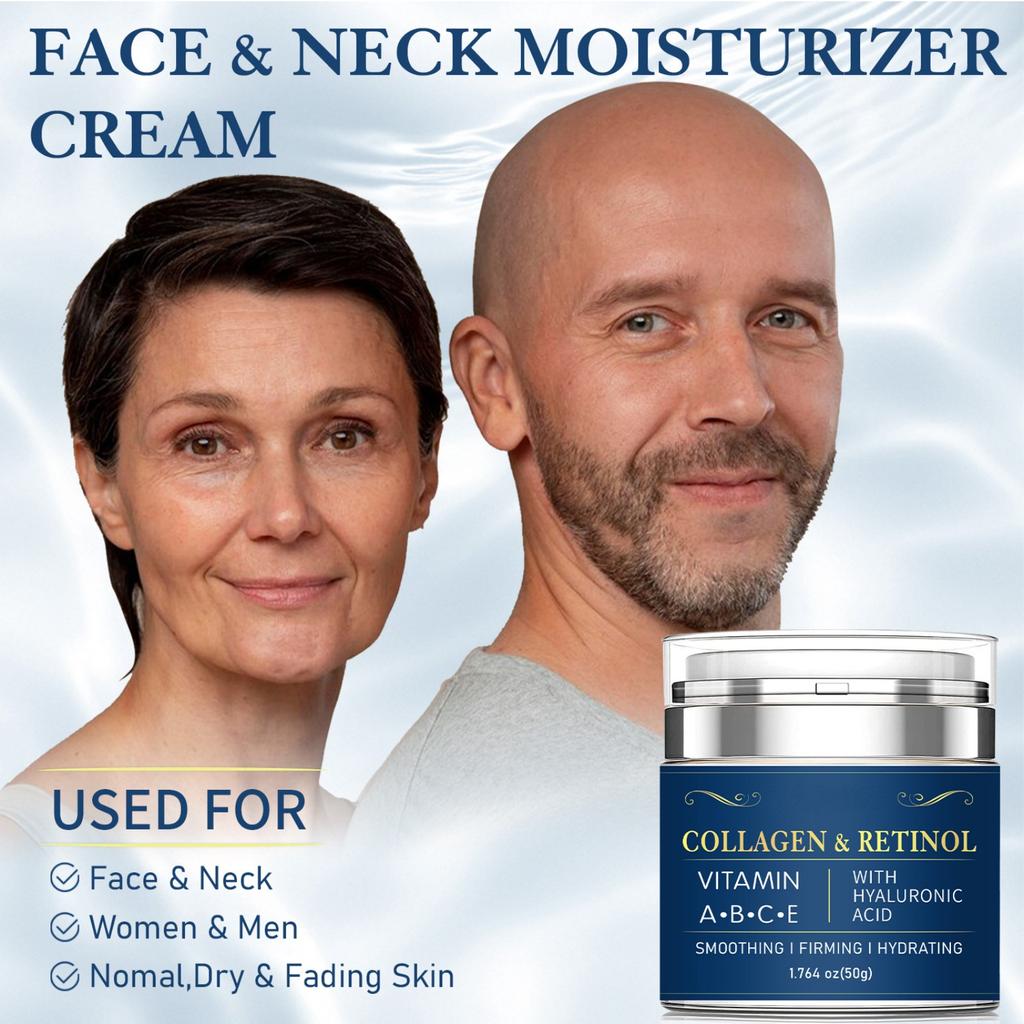 Collagen Retinol Cream – Anti-Aging And Anti-Wrinkle For Face, Neck And Upper Chest