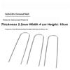 100Pcs Heavy-Duty Fence Tubing Stakes Sod Pins U-Type Garden Staples Galvanized Landscape Spike For Holding Lawns Ground Nail
