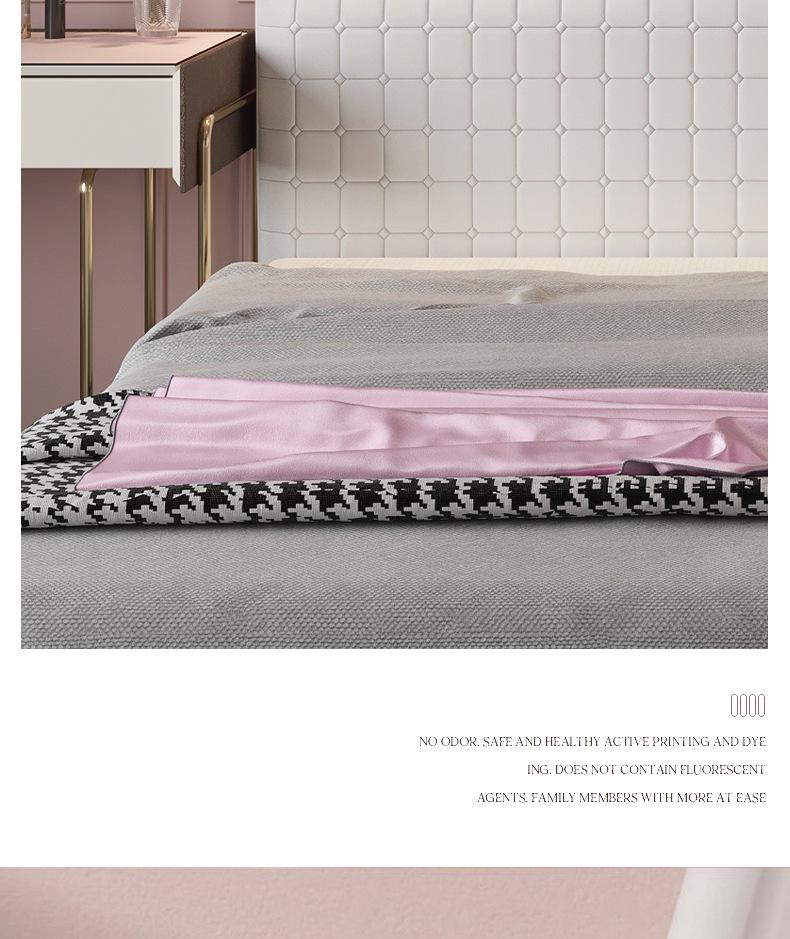 Bedside Cover - Solid Color, Universal Fit, All-Season Cotton Dust Protector