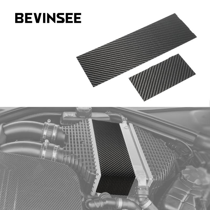 For BMW S55 Engine Turbo Intercooler Protective Cover Carbon Fibre for BMW M4 F82 F83 M3 F80 2013-,M2 F87 2015-