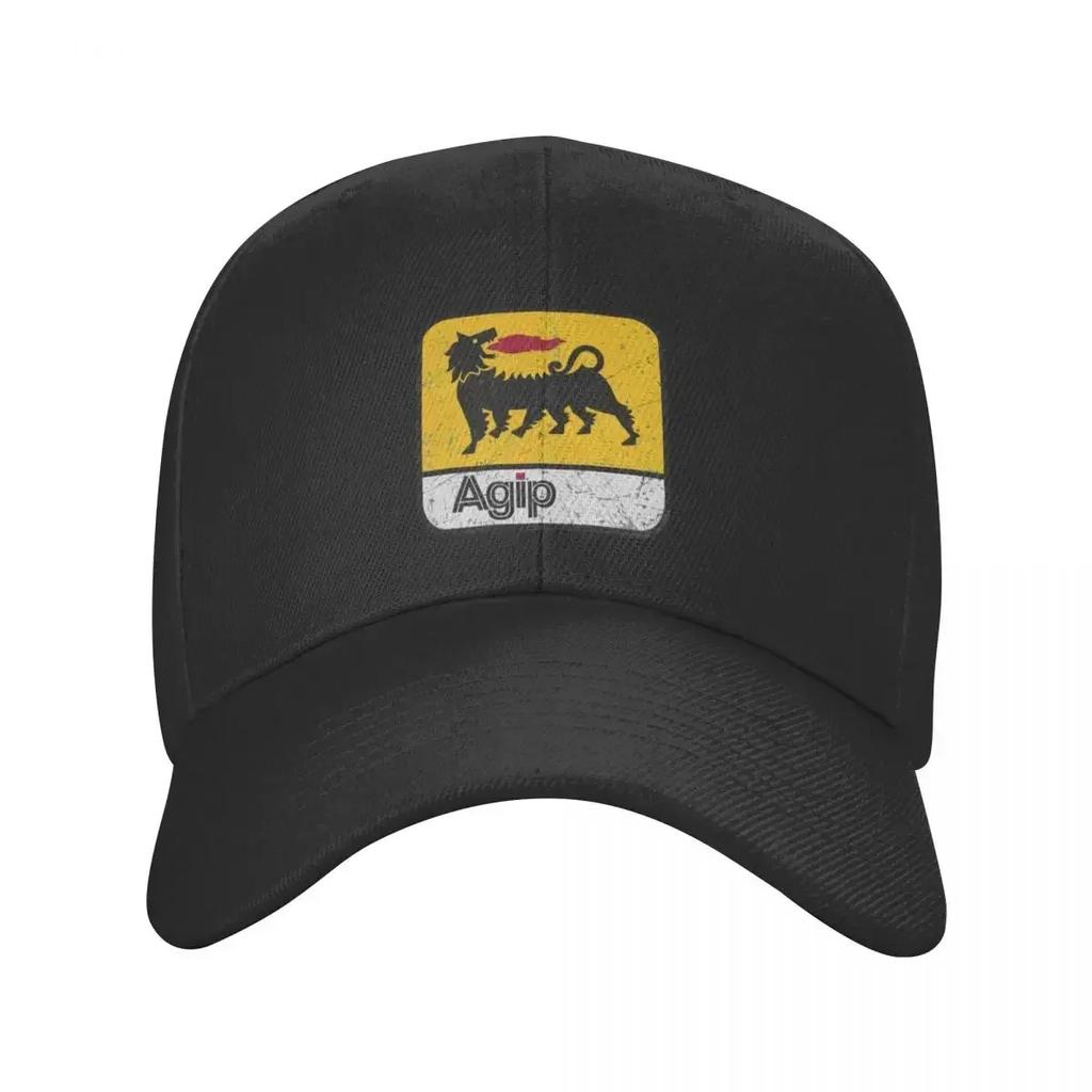 AGIP Oil Company Vintage Italy Baseball Cap Fashionable Luxury Man Hat Icon Horse Hat Male Womens