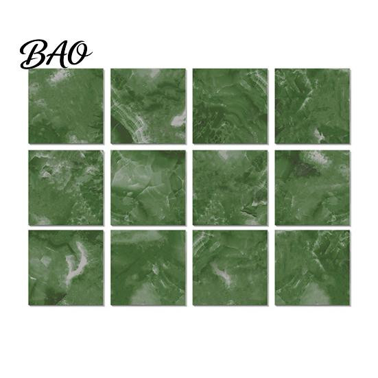 High Definition Marble Pattern Films 12PCS Imitation Wall Stickers, Self-Adhesive Waterproof EVA Peel And Stick Tiles Tiles, Scratch Resistant
