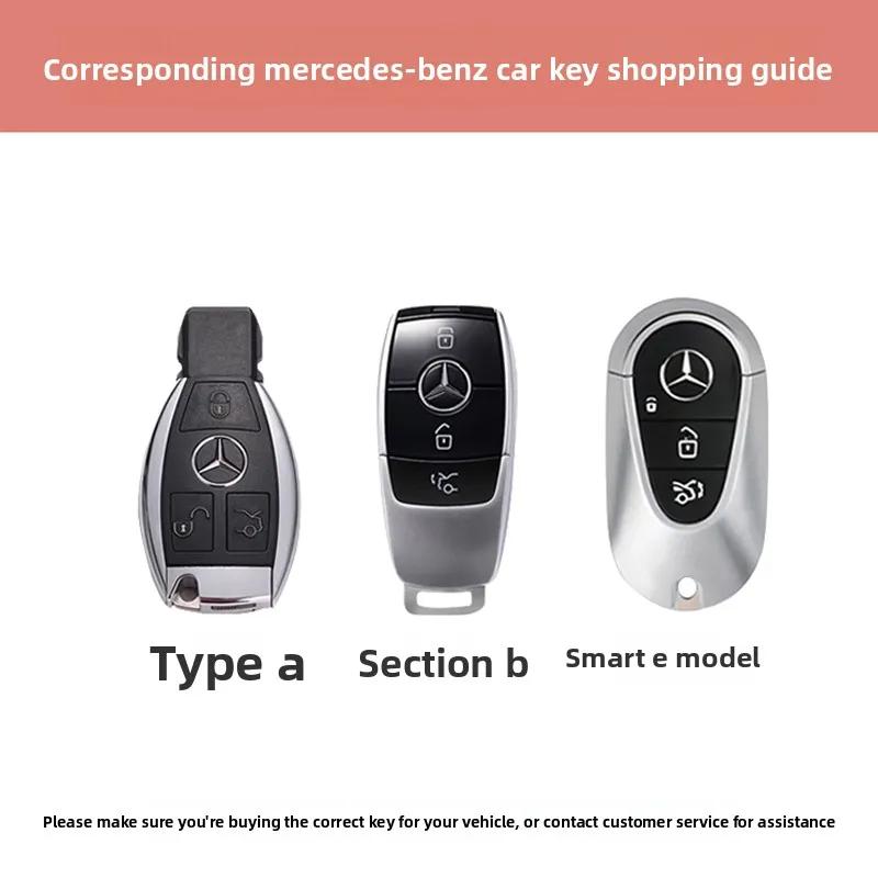 TXF4   Fashion Car Key Case Cover For Mercedes Benz A B C E Class GLS GLA GLK GLC CLS CLA AMG W204 W205 W212 W463 W176 Keychain Fob