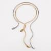 Twist Snake Charm Neck Chain Necklace Alloy Crafted Neckchain Jewellery For Contemporary Fashion Lovers