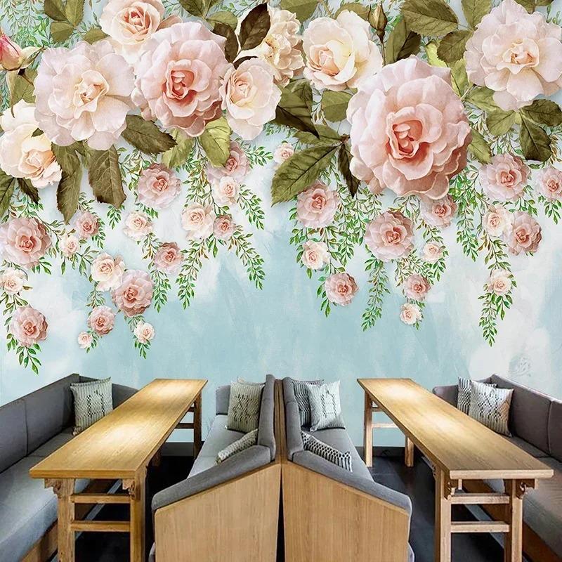 Wallpaper Modern Simple Flowers Murals Living Room Bedroom Home Decor Wall Papers For Walls 3d