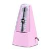 Metronome with Pendulum, High-Precision Mechanical Instrument, Compact, for Piano Practice, 11.7 X 20.3 Cm (Pink)