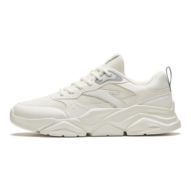 Anta Slip Resistant Abrasion Resistant Low Top Casual Shoes Men's White Gray 912338821-6
