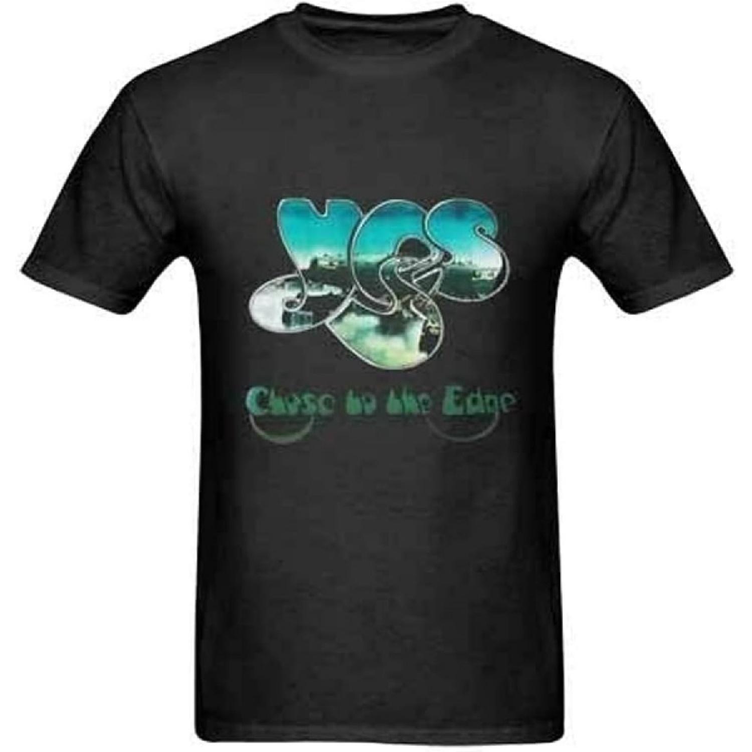 DOO MJUGG beigua Yes Band Close to The Edge Men Tee T Shirt Black M S