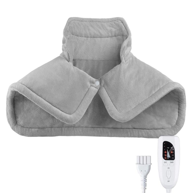 Heating Shawl Heat Shoulder Wrap Electric Heated Neck Wrap For PainRelief  Heated Electric Blankets Heating Pad бежевый