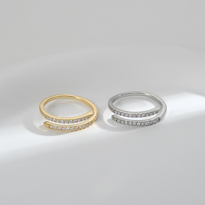 Ayarlanabilir Kadın Yüzüğü Geometrik C Şekli Kişilik Basit Temiz Ins Tarzı Kız Yaz Plaj Tatili Takıları Parmak Yüzüğü Düğün Partisi Takıları