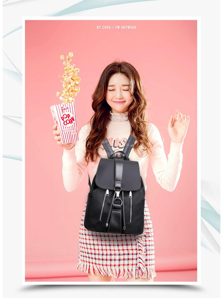 Women's Star Backpack 2020 - Oxford Cloth, Waterproof, Korean Style, Casual, Large Capacity