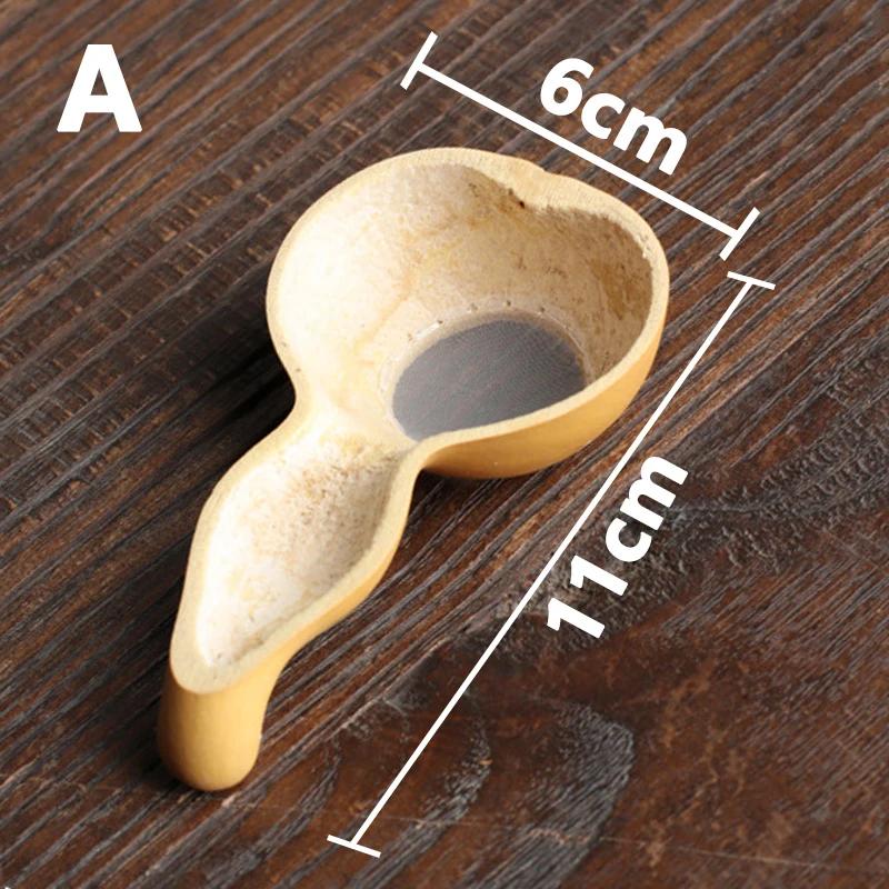 

Bamboo Tea Strainer Traditional Kung Fu Tea Ceremony Utensils Japanese Rattan Wooden Tea Leaves Funnel Home Kitchen Sieving Tool